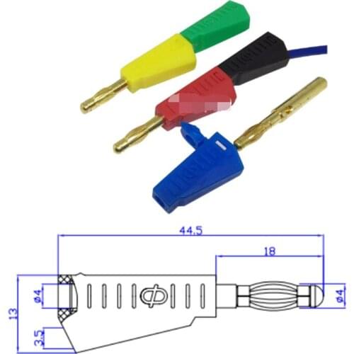 10PCS 4mm Lantern Flower Shape Banana Plug Stackable No Welding Screw Connection Method Connector Used for Terminal Test Probe
