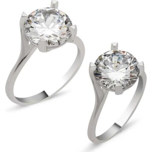 Tevuli 925 Sterling Silver Solitaire Womens Ring