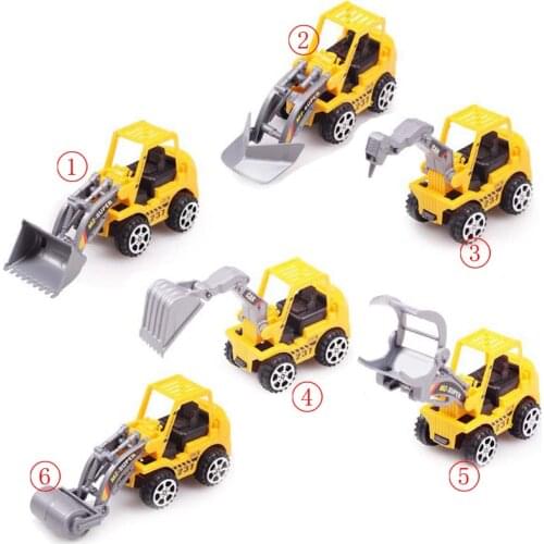 6Pcs/lot Explosion models engineering vehicles truck model toy car Children Baby Gift DB002