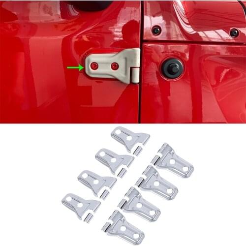 OUBOLUN Auto accessories side door hing cover Car Styling accessories For JEEP WRANGLER 2018