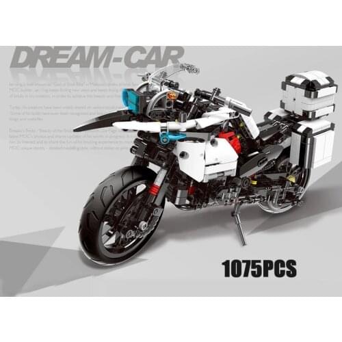 Future Technical scale germany brand BM motorcycle R 1200 GS building block motor model vehicle brick toys collection for gift