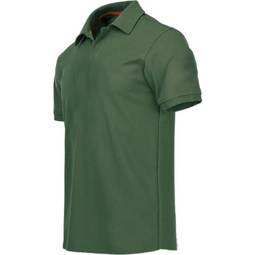 Mens Shirts Top Summer Casual Breathable Turn Down Collar Short Sleeve Armband Buttons T-shirt Top Plus Size Men Clothes