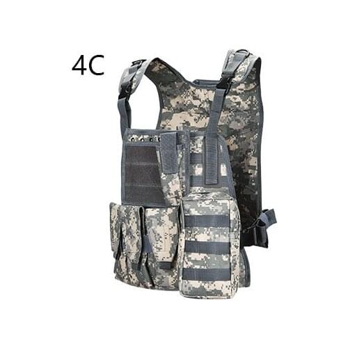 Outdoor Jungle Camping Training Camouflage Tactical Waistcoat Men Women Hunting Shooting Military Vest Body Protective Gear