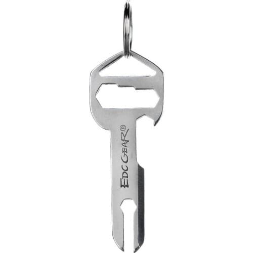 Key Style Multitool Stainless Steel Multi Keychain Tool Cutter Bottle Opener Wrench EDC Tool Hand Tool Key Ring Camping Tool