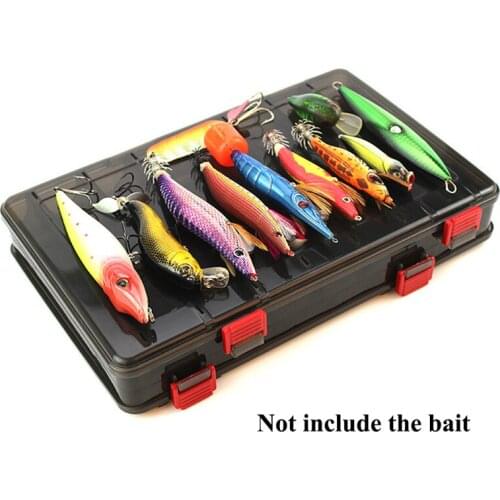 Fishing Lure Box Double Sided Tackle Box Fishing Lure Egi Squid Jig Pesca Accessories Box Minnows Bait Fishing Tackle