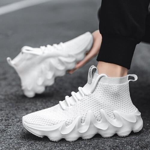 Topvivi Sock Sneakers brand 2021 New Arrivals Mesh Breathable Shoes Men Ultra Light Summer Outdoor Fashion High Top casual shoes