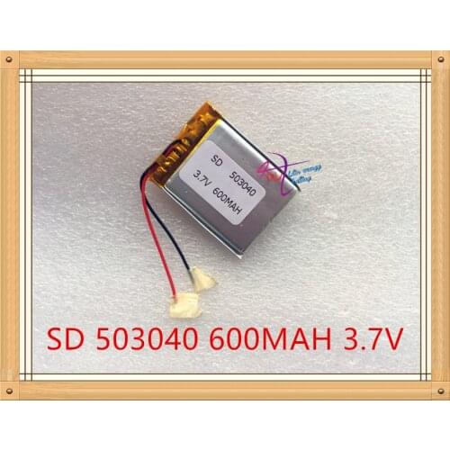 Liter energy battery 3.7V polymer lithium battery 503040 053040 MP4 MP5 MP3 Bluetooth audio 600MAH