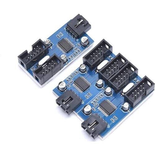 Motherboard USB 9 Pin Distributor 1 To 2 Expansion Cable Port Multiplier Connector Adapter