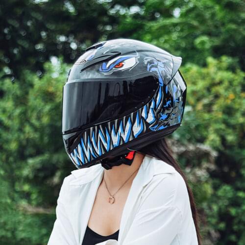 Motorcycle Helmet Full Face Rapid Street Helmet Unisex Adult Cool Rider Equipment Four Seasons Street Touring Motorcycle Helmet