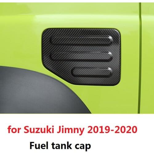 New Carbon Fiber ABS Car Fuel Filler Tank Cover Cap Decorative Cover Trim Stickers For Suzuki Jimny 2019 2020 Car Accessories