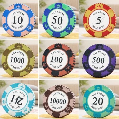 New Nice Round Chip Cushion Digital Currency Thickened Student Chair Cushion Cartoon Kindergarten Ground Living Room Cushion