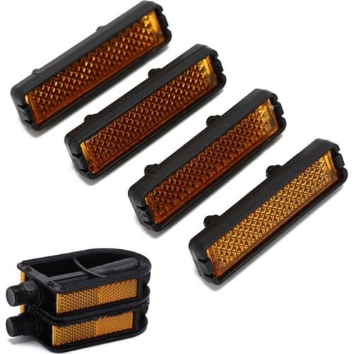 New 4 Pcs/Set Bicycle Pedal Reflector Safety Night Cycling Reflective Bike Accessories