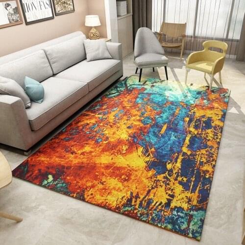 New living room decorative carpet modern abstract Chinese ink bedside carpet antiskid antifouling bedroom carpet