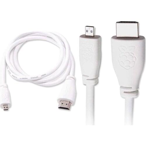 Official Raspberry Pi 4 Micro HDMI-compatible (A/M) Cable Support 4K HDTV Designed For Raspberry Pi 4 Model B 4B 2GB 4GB 8GB