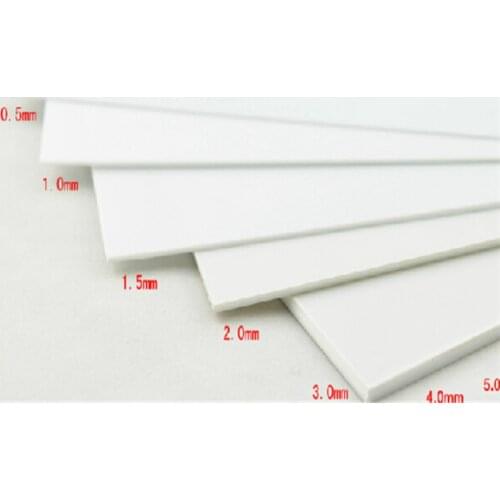 300x200mm With 1mm 2mm 3mm 5mm 7mm 9mm Thickness PVC Foam Board Plastic Flat Sheet Board Model Platessories