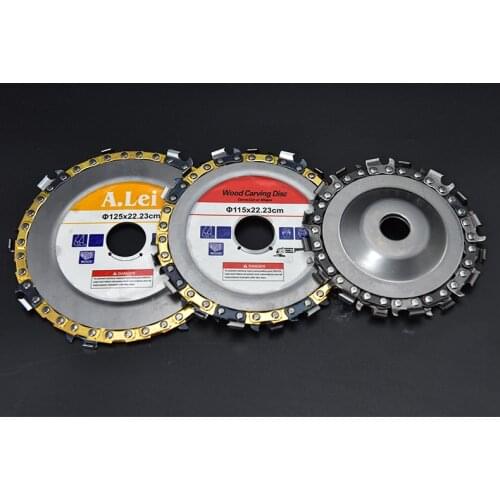 Wood caving disc slotted saw blade angle grinder with chain plate cutting piece cutting 4 inch / 4.5 inch / 5 inch woodworking