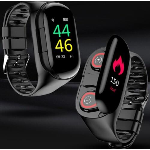 M1 Newest AI Smart Watch With Bluetooth Earphone Heart Rate Monitor Smart Wristband Long Time Standby Sport Watch Wristbands