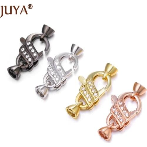 High Quality DIY Bracelet Making Supplies Inlaid Zircon CZ Connectors For Handmade Jewelry Components Necklace Accessories