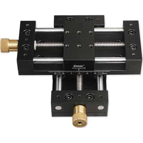 KKMOON X/Y Axis Precision Sliding Table Manual Linear Stage Translation Displacement Platform Station 40x70mm Platform Size