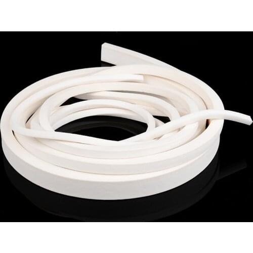 1/2/3/5Meters Square Sponge Strip Silicone Foamed Rubber Doors Windows Gasket Trim Seal 5x5mm-30x30mm 3x10mm-20x30mm White