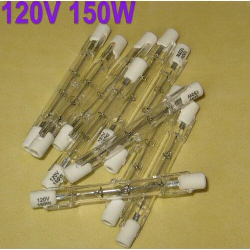10Pk R7s Halogen Bulb 150W Halogen Lamp 78mm Double Ended Linear R7s Halogen Light Bulb Warm Yellow AC 110V-120V