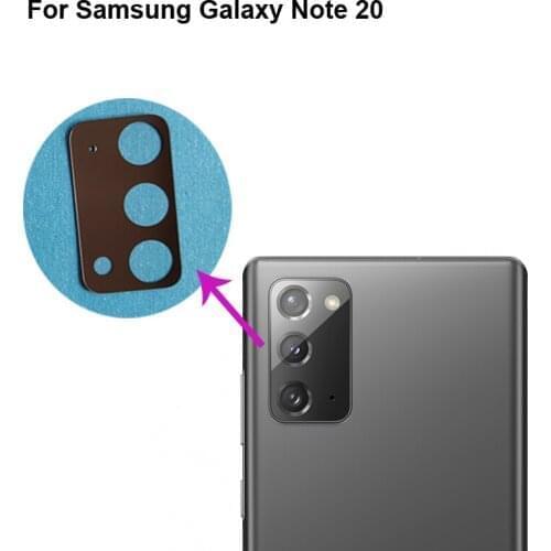 2PCS High quality For Samsung Galaxy Note 20 Back Rear Camera Glass Lens test good For Samsung Galaxy20 Note SM-N9810
