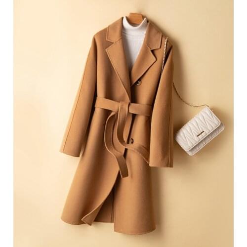 2020 autumn and winter new fashion wool coat womens warm coat long