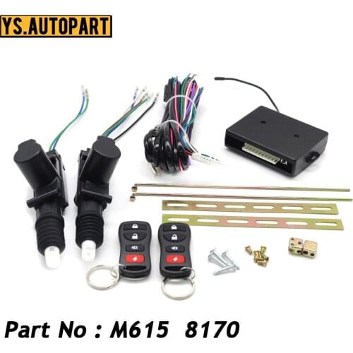 M615 8170 Car 24V Universal Remote Control Vehicle Keyless Entry System Central Door Lock Locking Alarm System For Truck 2 Doors