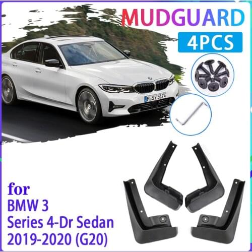 Car Mud Flaps for BMW 3 Series G20 Sedan Saloon 2019~2020 Mudguard Splash Guards Fender Mudflaps Auto Accessories