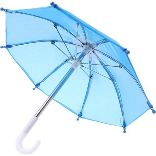 Colorful Mini Umbrella Rain Gear For Blythe American Doll 18 Inch Doll Accessories Baby Photography Props Kids Toy