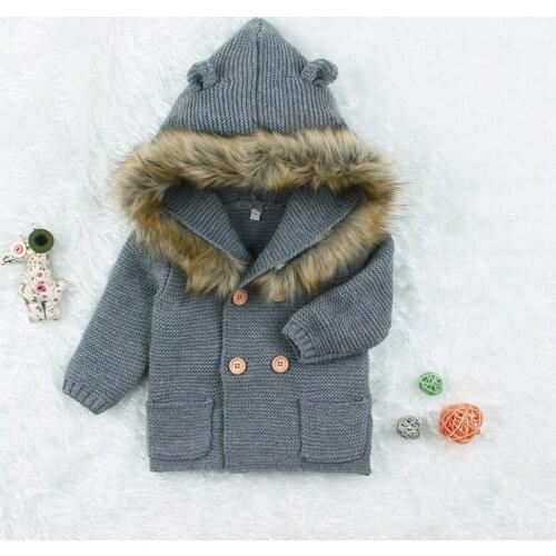 Bobora Baby Girl Warm Thick Jacket Hooded Toddler Girl Baby Outerwear Jacket Cotton Kids Girl Children Winter