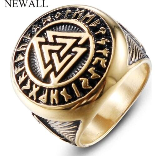 Hot Sale Men Stainless Steel Big Ring 13# Jewelry Punk Geometry High Quality Classic Hop Hip Accessory Element Ring