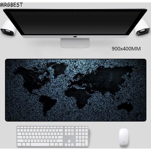 MRGBEST Mouse-Pad Extended Large Softy Old World Map Nature Rubber Desk Mats Deep Color with Locked Edge for Gaming or Working