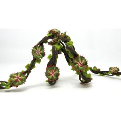 Leather|Braided Twine|Twisted Cord|Headband Trim|Vine Trim|Floral Decorative Ribbon