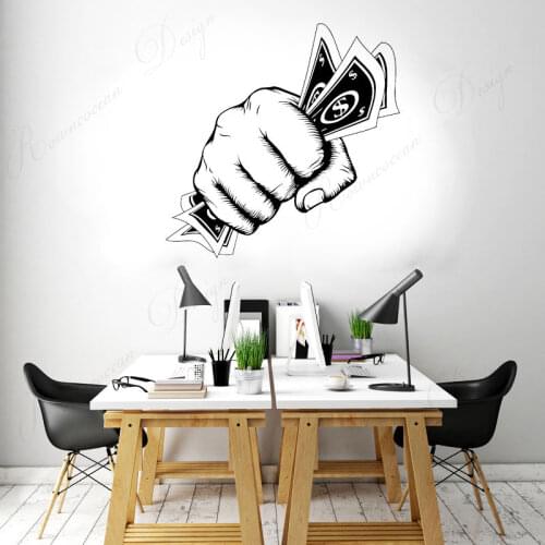 Money Success Symbol Power Wealth Luck Wall Sticker Vinyl Art House Decoration Inspirational Office Wall Decals Removable 4331
