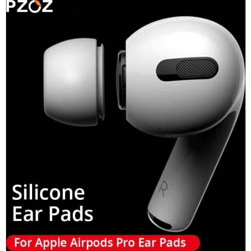 PZOZ 2Pcs Soft Ultra Thin Ear Pads Earbuds For Apple AirPods Pro Silicone Case Ear Tips Earphone Silicone Earbud In-Ear Pads
