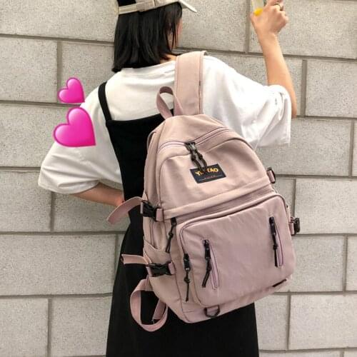 2021 new retro fashion computer bag school bag student backpack Sen campus multi-layer large capacity backpack female W361