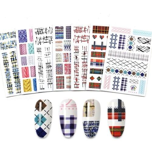 The New 3D Nail Sticker line stickers for nail Foil Nails Accessories Fashion Manicure Sticker
