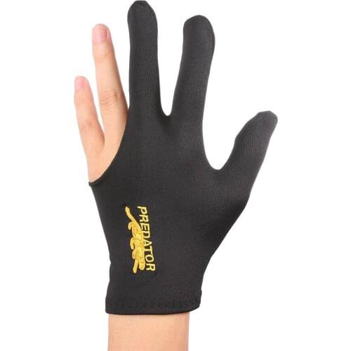 Snooker Billiard Glove Embroidery Billard Gloves Left Hand Three Finger Smooth Biliardo Billar Guanti Billiard Accessories