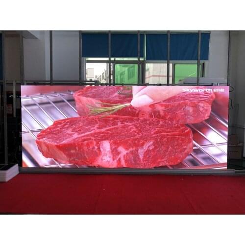 Full Color LED Display Panel P10 Outdoor Waterproof 640x640mm 64x64 Pixel SMD3535 Die Cast Aluminum Cabinet Sign