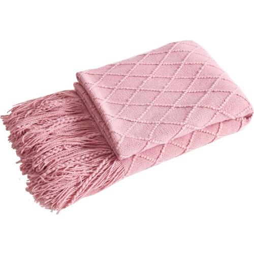 Nordic Knitted Throw Thread Blanket on the Bed Sofa Plaid Travel Nap Blankets Soft Towel Bed Plaid Tapestry Yoga Blankets