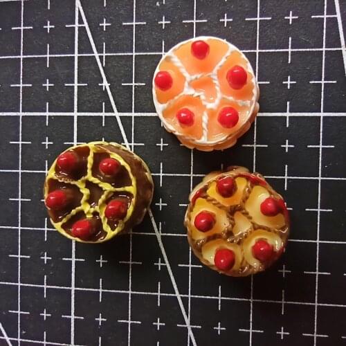 1pcs/lot resin flat back strawberry ice cake 16mm Scrapbook Embellishment DIY Phone Decoration