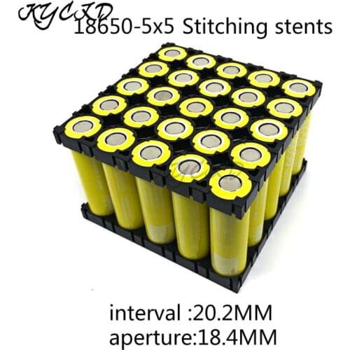 10PCS 5x5 5X6 18650 DIY Lithium Battery Holder Battery Box Case Pack Splicing Bracket Bracket 18650 Detachable Free TO Assemble