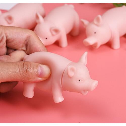 2020 Dog Toy High Quality Silicone Screaming Pig Toy Shriek Simulate Cute Pig Interactive Pet Squeak Toy Tools Accessories