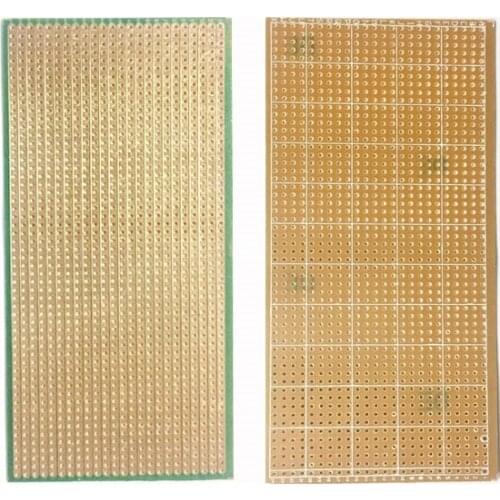 5PCS DIY Green 6.5*14.5CM Prototype Paper PCB Universal Experiment Matrix Circuit Board 6.5x14.5CM