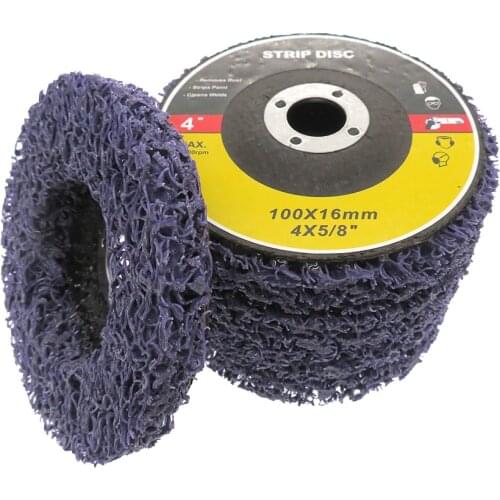 5 PCS 4 " 100mm Stripping Wheel Strip Discs for Angle Grinders Clean & Remove Paint Coating Rust and Oxidation for Wood Metal