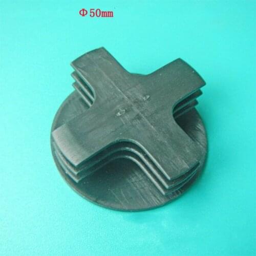50mm round pipe plug matte Flat round pipe plug