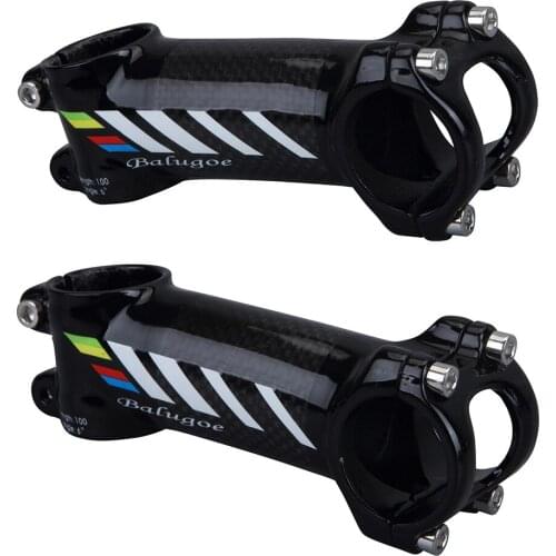 BALUGO aluminum + carbon fiber riser / rod Stem Scale-free carbon fiber Bicycle super-light Stem carbon handle 28.6-31.8MM