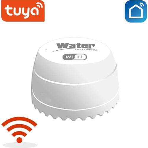 RSH Tuya Wifi Water Detector Leakage Sensor Alarm Security Leak Detector Sound Smart Life APP Flood Alarm Overflow Alarm