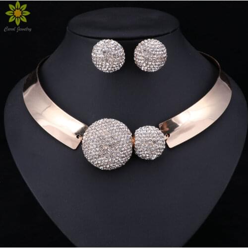 Dubai Bridal Jewelry Sets For Women Wedding African Beads Indian Nigerian Beads Fashion Luxury Trendy Vintage Costume